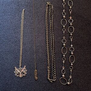 Set of 4 Necklaces, Vintage & Modern Mix, Excellent Condition!
